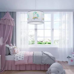 Lampa wisząca do pokoju dziecka bajkowy wzór JEDNOROŻEC 30 (SL.1412) - Sollux Lighting