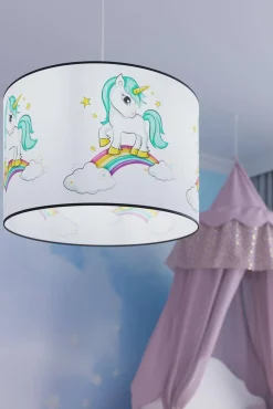 Lampa wisząca do pokoju dziecka bajkowy wzór JEDNOROŻEC 30 (SL.1412) - Sollux Lighting