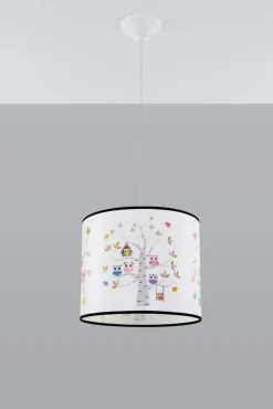 Lampa wisząca do pokoju dziecka bajkowy wzór SOWY 30 (SL.1422) - Sollux Lighting