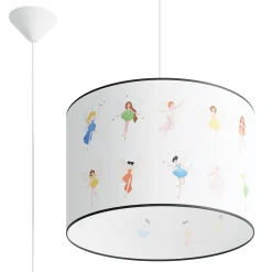 Lampa wisząca do pokoju dziecka bajkowy wzór WRÓŻKI 40 (SL.1417) - Sollux Lighting
