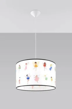Lampa wisząca do pokoju dziecka bajkowy wzór WRÓŻKI 40 (SL.1417) - Sollux Lighting