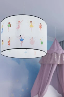 Lampa wisząca do pokoju dziecka bajkowy wzór WRÓŻKI 40 (SL.1417) - Sollux Lighting