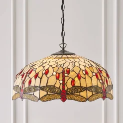 Lampa Wisząca Dragonfly beige (64079) Tiffany