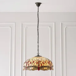 Lampa Wisząca Dragonfly beige (64079) Tiffany