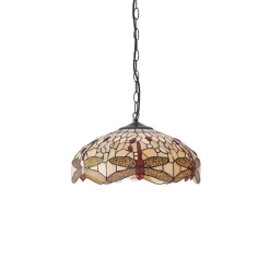 Lampa Wisząca Dragonfly beige (70824) Tiffany