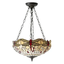 Lampa Wisząca Dragonfly beige (70759) Tiffany