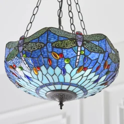 Lampa Wisząca Dragonfly blue (64075) Tiffany