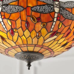 Lampa Wisząca Dragonfly flame (64076) Tiffany