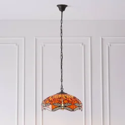 Lampa Wisząca Dragonfly flame (64081) Tiffany