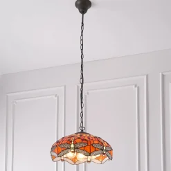 Lampa Wisząca Dragonfly flame (64081) Tiffany