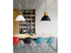 Lampa wisząca Duncan czarna (H5144-40 BK) Azzardo - żyrandol