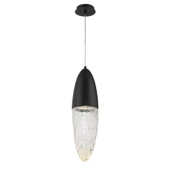 Lampa wisząca Ecrou - Matowa czerń (QN-ECROU-1P-BK) - Quintiesse