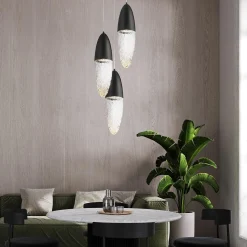 Lampa wisząca Ecrou - Matowa czerń (QN-ECROU-1P-BK) - Quintiesse