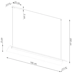 Lampa wisząca ELVA biała LED 3000K (TH.447) - Thoro Lighting
