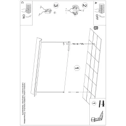 Lampa wisząca ELVA biała LED 4000K (TH.448) - Thoro Lighting
