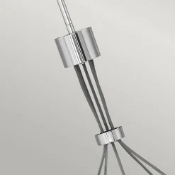 Lampa wisząca Ensemble - 5 źródeł światła - Polerowany nikiel (QN-ENSEMBLE5P-PN) - Quintiesse