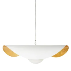 Lampa wisząca ENZO biało złota 80 cm (ST-F22020601-D80 white) - Step into Design