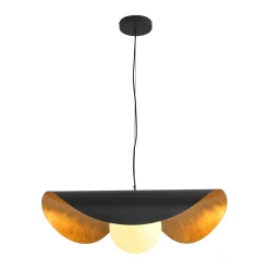 Lampa wisząca ENZO czarno złota 60 cm (ST-F22020601-D60 black) - Step into Design