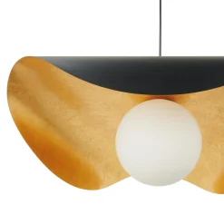 Lampa wisząca ENZO czarno złota 60 cm (ST-F22020601-D60 black) - Step into Design