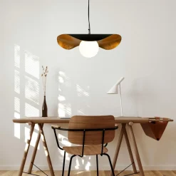 Lampa wisząca ENZO czarno złota 80 cm (ST-F22020601-D80 black) - Step into Design