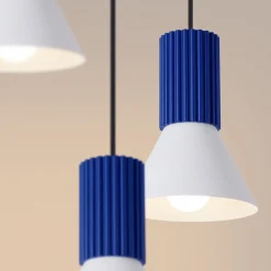 Lampa wisząca ESTRIA 3P biała/ultramaryna (SL.1875) - Sollux Lighting