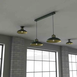 Lampa wisząca FELIX GREEN/GOLD 2 (MLP7710) - Milagro