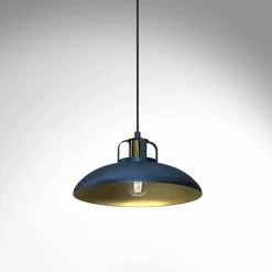 Lampa wisząca FELIX NAVY BLUE/GOLD 1 (MLP7714) - Milagro