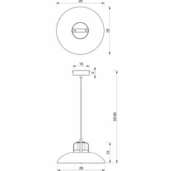 Lampa wisząca FELIX NAVY BLUE/GOLD 1 (MLP7714) - Milagro
