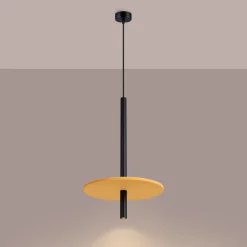Lampa wisząca FELTRO 1 czarna/żółta (SL.1880) - Sollux Lighting