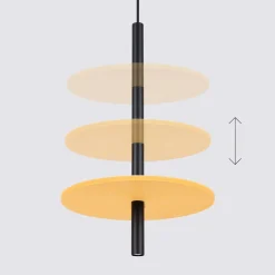 Lampa wisząca FELTRO 1 czarna/żółta (SL.1880) - Sollux Lighting