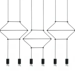 Lampa wisząca FLUSSO LINE 6 (JD0032-6P) - King Home