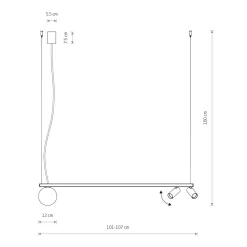Lampa wisząca FOURTY III (11450) - Nowodvorski