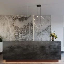 Lampa wisząca GLAD czarna LED 4000K (TH.495) - Thoro Lighting