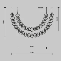 Lampa wisząca Golden Cage (MOD216PL-L55G3K) - Maytoni