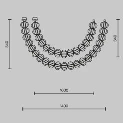 Lampa wisząca Golden Cage (MOD216PL-L42G3K) - Maytoni