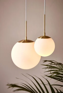 Lampa wisząca GRANT Nordlux E27 25W Szkło Mosiądz