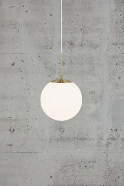 Lampa wisząca GRANT Nordlux E27 25W Szkło Mosiądz