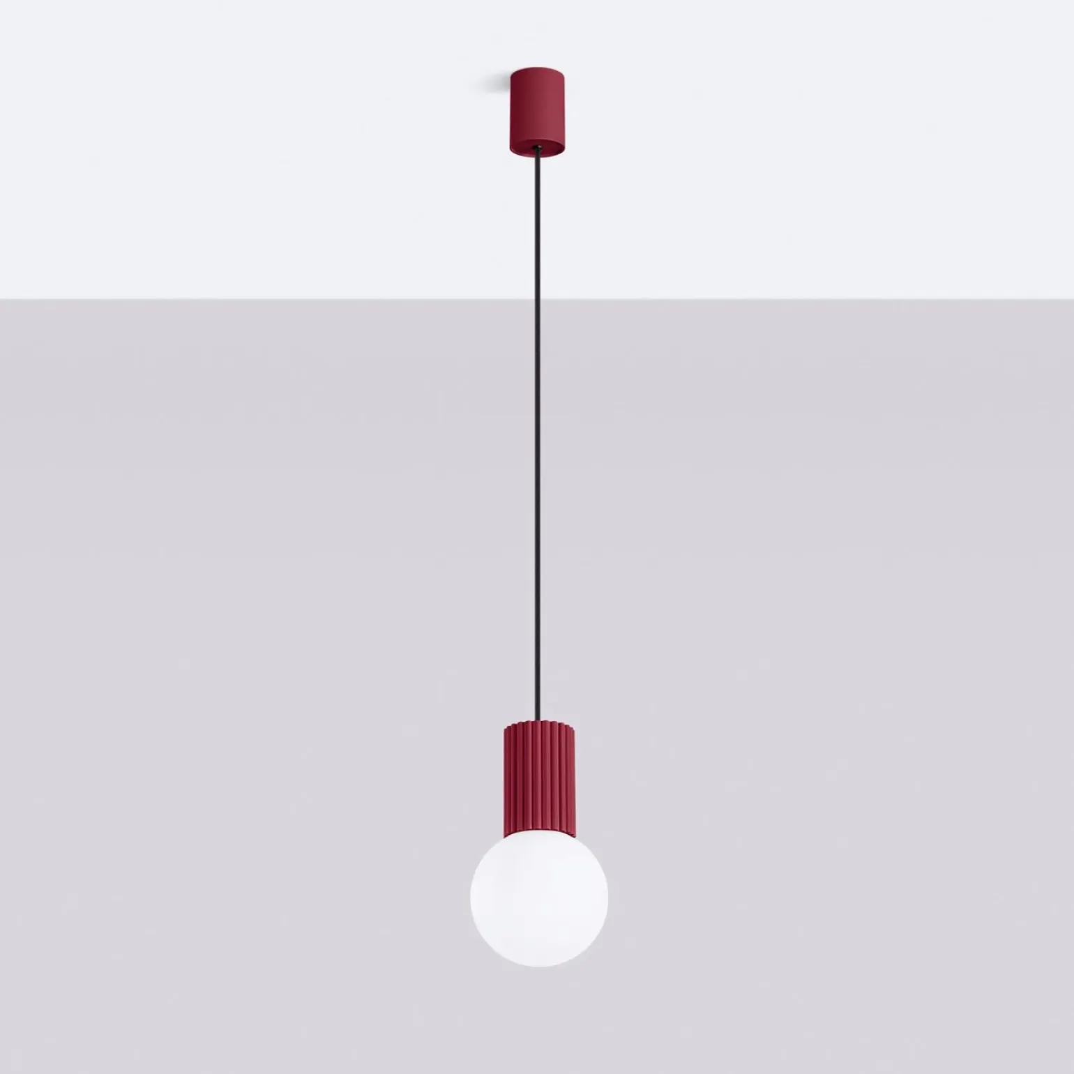 Lampa wisząca HALO 1 burgund (SL.1749) - Sollux Lighting