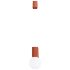 Lampa wisząca HALO 1 ochra czerwona (SL.1729) - Sollux Lighting