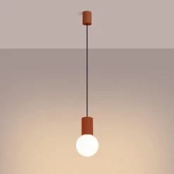 Lampa wisząca HALO 1 ochra czerwona (SL.1729) - Sollux Lighting