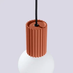 Lampa wisząca HALO 1 ochra czerwona (SL.1729) - Sollux Lighting