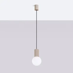 Lampa wisząca HALO 1 taupe (SL.1744) - Sollux Lighting