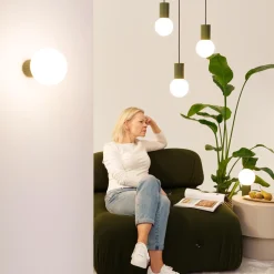 Lampa wisząca HALO 1 zielona oliwka (SL.1724) - Sollux Lighting