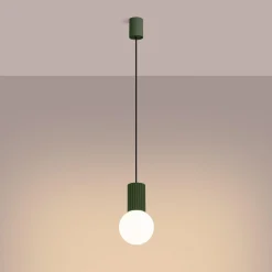 Lampa wisząca HALO 1 zielona oliwka (SL.1724) - Sollux Lighting