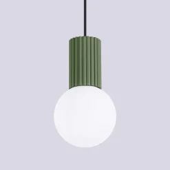 Lampa wisząca HALO 1 zielona oliwka (SL.1724) - Sollux Lighting