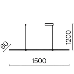 Lampa wisząca Halo (MOD005PL-L36BK) - Maytoni