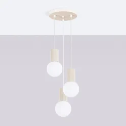 Lampa wisząca HALO 3P beżowa (SL.1720) - Sollux Lighting