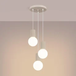 Lampa wisząca HALO 3P beżowa (SL.1720) - Sollux Lighting