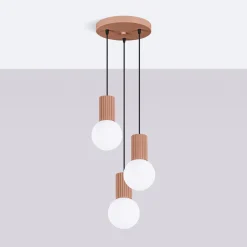 Lampa wisząca HALO 3P mocca (SL.1735) - Sollux Lighting