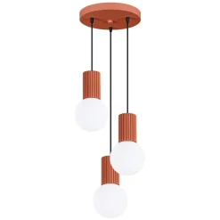 Lampa wisząca HALO 3P ochra czerwona (SL.1730) - Sollux Lighting